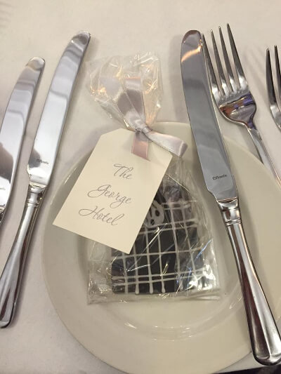 george hotel place setting