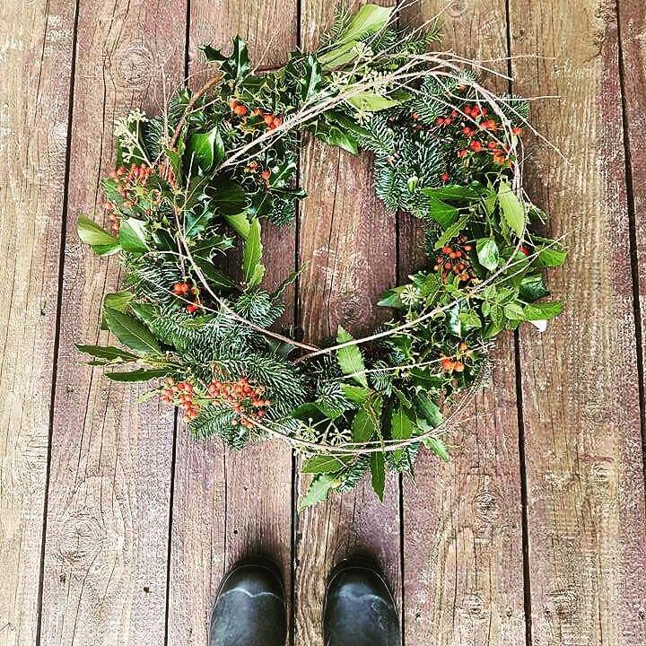 Christmas wreath making class