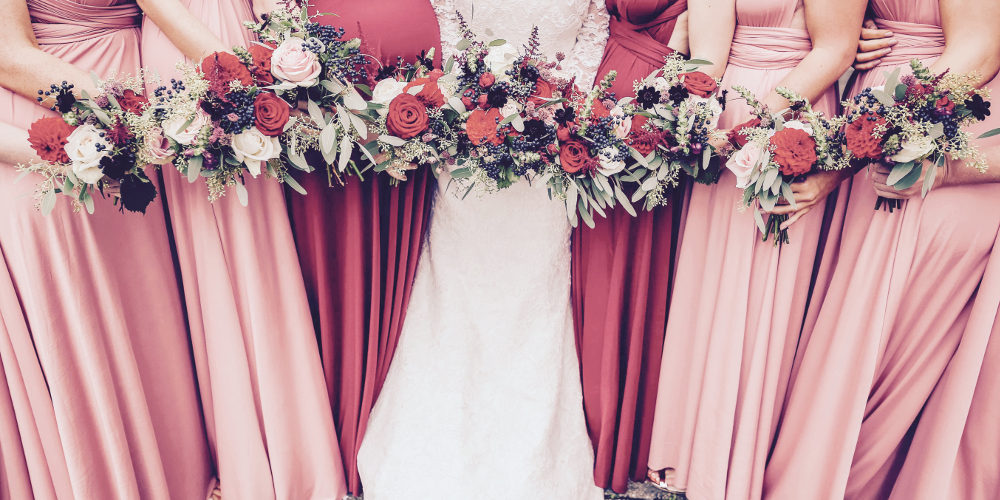 Vibrant Red Wedding Bouquets