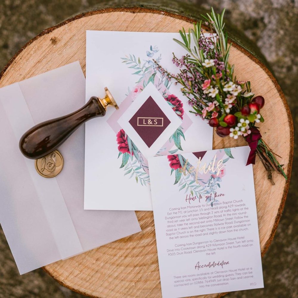 stunning unique wedding invitation