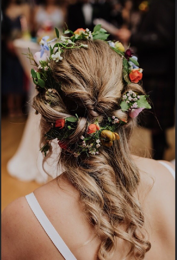 wedding floral headband